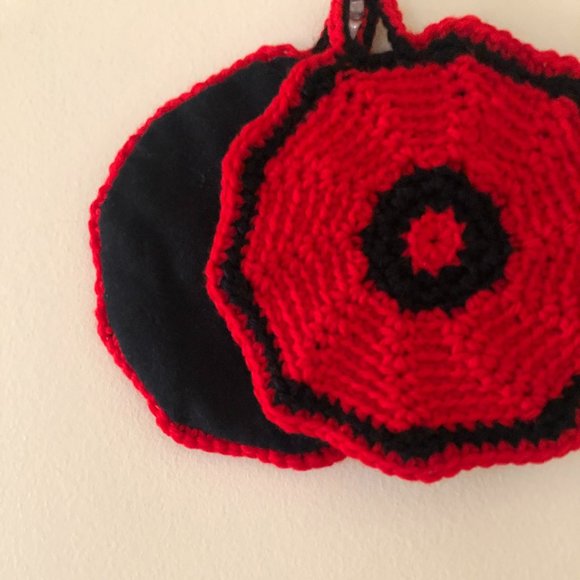 Round Pot Holders, Crochet Gift Under 15, Crochet Small Placemats - Picture 6 of 12